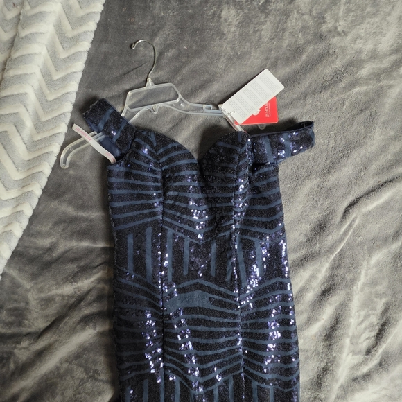 JJ's House navy sequin mermaid gown - Picture 8 of 8